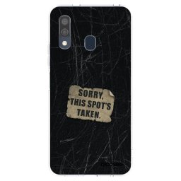 Átlátszó szilikon tok az alábbi mobiltelefonokra Samsung Galaxy A40 A405F - SORRY