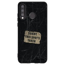 Fekete szilikon tok az alábbi mobiltelefonokra Huawei P30 Lite - SORRY