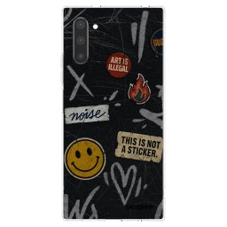 Átlátszó szilikon tok az alábbi mobiltelefonokra Samsung Galaxy Note 10 N970F - STICKERS x TAGS