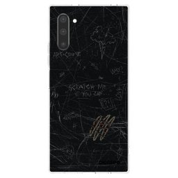 Átlátszó szilikon tok az alábbi mobiltelefonokra Samsung Galaxy Note 10 N970F - SCRATCH