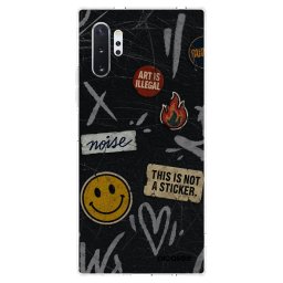 Átlátszó szilikon tok az alábbi mobiltelefonokra Samsung Galaxy Note 10+ N975F - STICKERS x TAGS