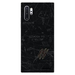 Átlátszó szilikon tok az alábbi mobiltelefonokra Samsung Galaxy Note 10+ N975F - SCRATCH