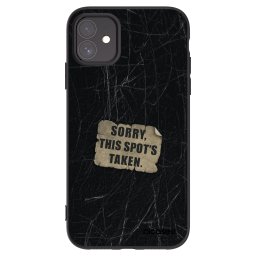 Fekete szilikon tok az alábbi mobiltelefonokra Apple iPhone 11 - SORRY