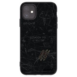 Fekete szilikon tok az alábbi mobiltelefonokra Apple iPhone 11 - SCRATCH