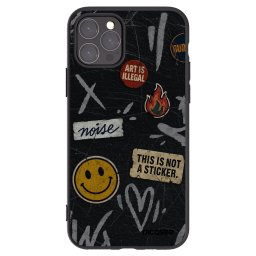 Fekete szilikon tok az alábbi mobiltelefonokra Apple iPhone 11 Pro - STICKERS x TAGS