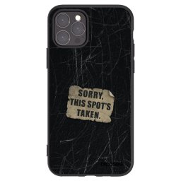 Fekete szilikon tok az alábbi mobiltelefonokra Apple iPhone 11 Pro - SORRY