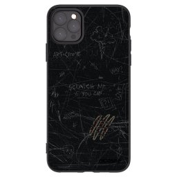 Fekete szilikon tok az alábbi mobiltelefonokra Apple iPhone 11 Pro Max - SCRATCH