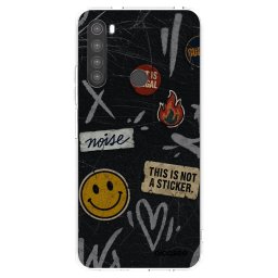 Átlátszó szilikon tok az alábbi mobiltelefonokra Xiaomi Redmi Note 8 - STICKERS x TAGS