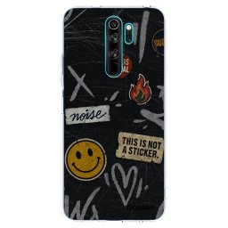 Átlátszó szilikon tok az alábbi mobiltelefonokra Xiaomi Redmi Note 8 Pro - STICKERS x TAGS