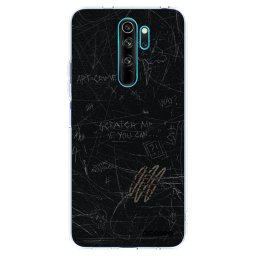 Átlátszó szilikon tok az alábbi mobiltelefonokra Xiaomi Redmi Note 8 Pro - SCRATCH