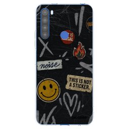 Átlátszó szilikon tok az alábbi mobiltelefonokra Xiaomi Redmi Note 8T - STICKERS x TAGS
