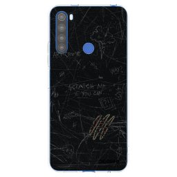 Átlátszó szilikon tok az alábbi mobiltelefonokra Xiaomi Redmi Note 8T - SCRATCH