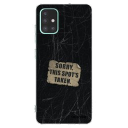 Átlátszó szilikon tok az alábbi mobiltelefonokra Samsung Galaxy A51 A515F - SORRY