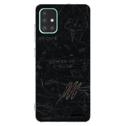 Átlátszó szilikon tok az alábbi mobiltelefonokra Samsung Galaxy A51 A515F - SCRATCH