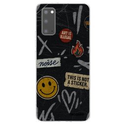 Átlátszó szilikon tok az alábbi mobiltelefonokra Samsung Galaxy S20 G980F - STICKERS x TAGS