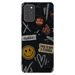 Átlátszó szilikon tok az alábbi mobiltelefonokra Samsung Galaxy S20+ G985F - STICKERS x TAGS