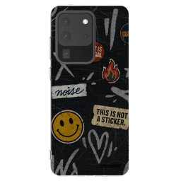 Átlátszó szilikon tok az alábbi mobiltelefonokra Samsung Galaxy S20 Ultra 5G G988F - STICKERS x TAGS