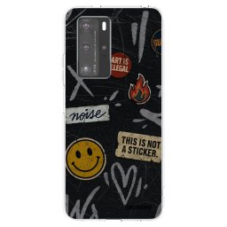 Átlátszó szilikon tok az alábbi mobiltelefonokra Huawei P40 Pro - STICKERS x TAGS