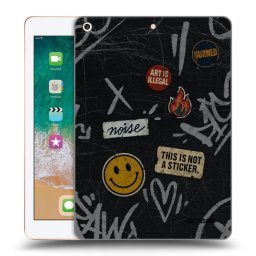 Átlátszó szilikon tok az alábbi táblagépre Apple iPad 9.7" 2018 (6. gen) - STICKERS x TAGS