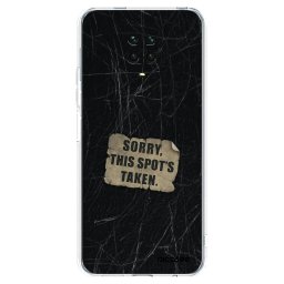 Átlátszó szilikon tok az alábbi mobiltelefonokra Xiaomi Redmi Note 9 Pro - SORRY