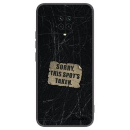Fekete szilikon tok az alábbi mobiltelefonokra Xiaomi Redmi Note 9 Pro - SORRY