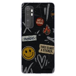 Átlátszó szilikon tok az alábbi mobiltelefonokra Xiaomi Mi Note 10 Lite - STICKERS x TAGS