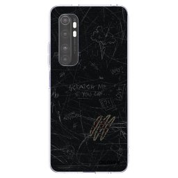 Átlátszó szilikon tok az alábbi mobiltelefonokra Xiaomi Mi Note 10 Lite - SCRATCH