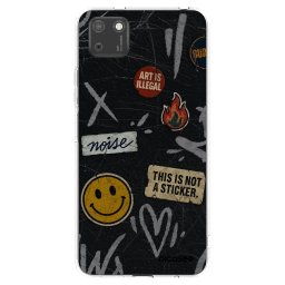 Átlátszó szilikon tok az alábbi mobiltelefonokra Huawei Y5P - STICKERS x TAGS