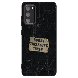 Fekete szilikon tok az alábbi mobiltelefonokra Samsung Galaxy S20 FE - SORRY