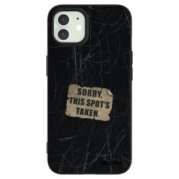 Fekete szilikon tok az alábbi mobiltelefonokra Apple iPhone 12 - SORRY