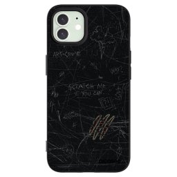 Fekete szilikon tok az alábbi mobiltelefonokra Apple iPhone 12 Pro - SCRATCH