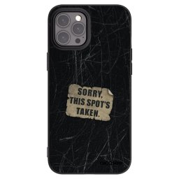 Fekete szilikon tok az alábbi mobiltelefonokra Apple iPhone 12 Pro Max - SORRY