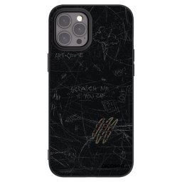 Fekete szilikon tok az alábbi mobiltelefonokra Apple iPhone 12 Pro Max - SCRATCH