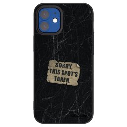 Fekete szilikon tok az alábbi mobiltelefonokra Apple iPhone 12 mini - SORRY