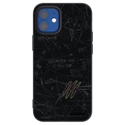 Fekete szilikon tok az alábbi mobiltelefonokra Apple iPhone 12 mini - SCRATCH