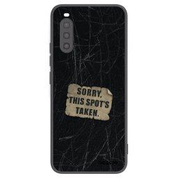 Fekete szilikon tok az alábbi mobiltelefonokra Sony Xperia 10 II - SORRY