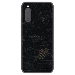 Fekete szilikon tok az alábbi mobiltelefonokra Sony Xperia 10 II - SCRATCH