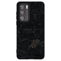 Fekete szilikon tok az alábbi mobiltelefonokra Huawei P40 - SCRATCH