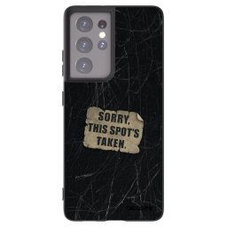 Fekete szilikon tok az alábbi mobiltelefonokra Samsung Galaxy S21 Ultra 5G G998B - SORRY