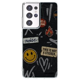 Átlátszó szilikon tok az alábbi mobiltelefonokra Samsung Galaxy S21 Ultra 5G G998B - STICKERS x TAGS