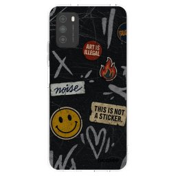 Átlátszó szilikon tok az alábbi mobiltelefonokra Xiaomi Poco M3 - STICKERS x TAGS