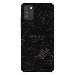 Átlátszó szilikon tok az alábbi mobiltelefonokra Xiaomi Poco M3 - SCRATCH