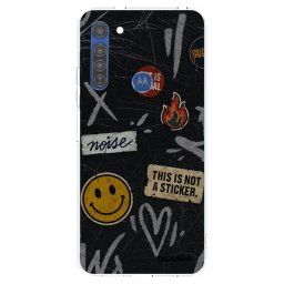 Átlátszó szilikon tok az alábbi mobiltelefonokra Motorola Moto G8 - STICKERS x TAGS