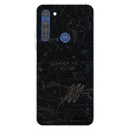 Átlátszó szilikon tok az alábbi mobiltelefonokra Motorola Moto G8 - SCRATCH