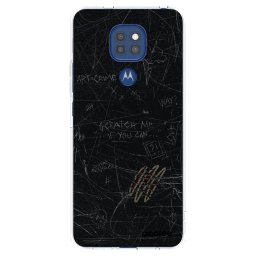 Átlátszó szilikon tok az alábbi mobiltelefonokra Motorola Moto G9 Play - SCRATCH