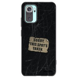 Fekete szilikon tok az alábbi mobiltelefonokra Xiaomi Redmi Note 10 Pro - SORRY