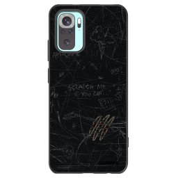 Fekete szilikon tok az alábbi mobiltelefonokra Xiaomi Redmi Note 10 Pro - SCRATCH