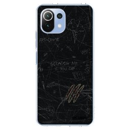 Átlátszó szilikon tok az alábbi mobiltelefonokra Xiaomi Mi 11 Lite - SCRATCH