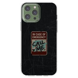 Átlátszó szilikon tok az alábbi mobiltelefonokra Apple iPhone 13 Pro Max - EMERGENCY