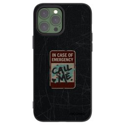 Fekete szilikon tok az alábbi mobiltelefonokra Apple iPhone 13 Pro Max - EMERGENCY